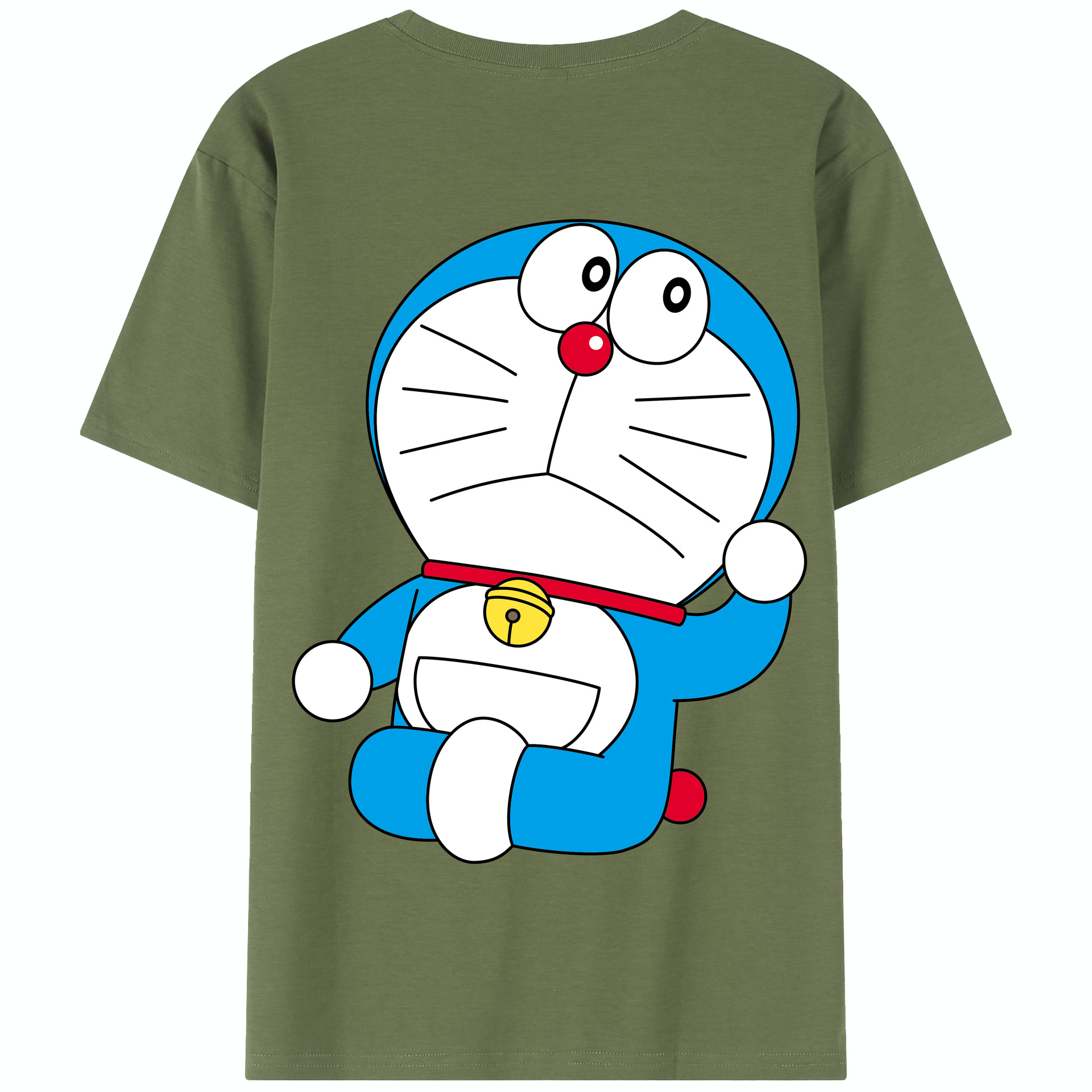 （画像用） ドラえもん Doraemon 綿100％半袖Tシャツ（背面プリント）